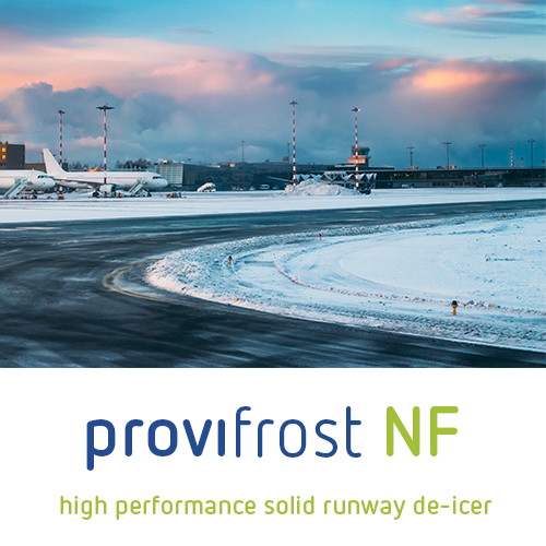 solid runway de-icer provifrost NF by Proviron